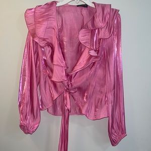 Valentine satin blouse